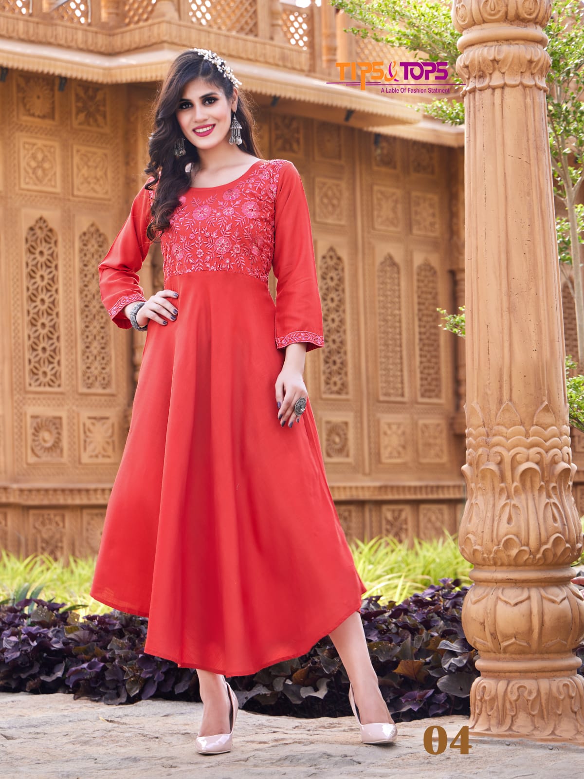 MANNAT Latest Designer Fancy Wear Rayon Kurti Collection